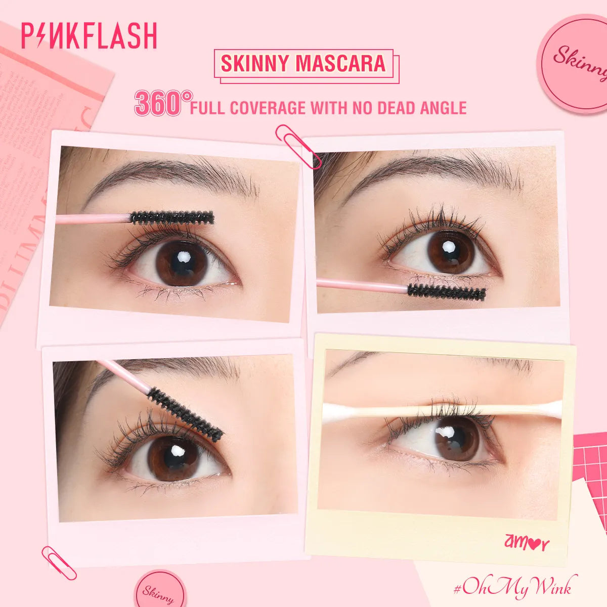 PINKFLASH Limitless Eyelash Fiber-Filled Mascara