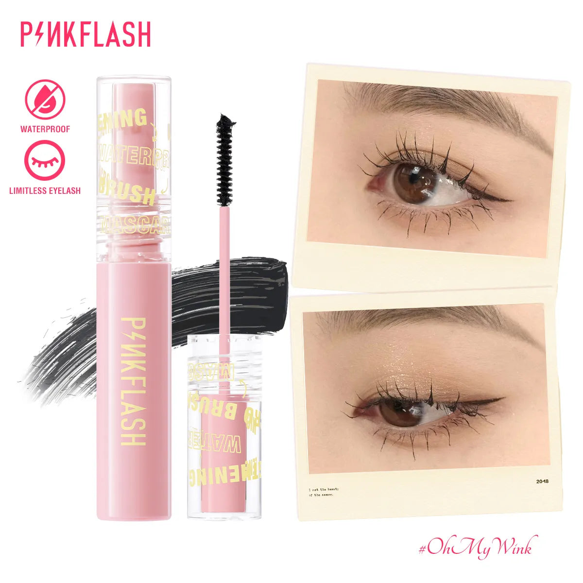 PINKFLASH Limitless Eyelash Fiber-Filled Mascara