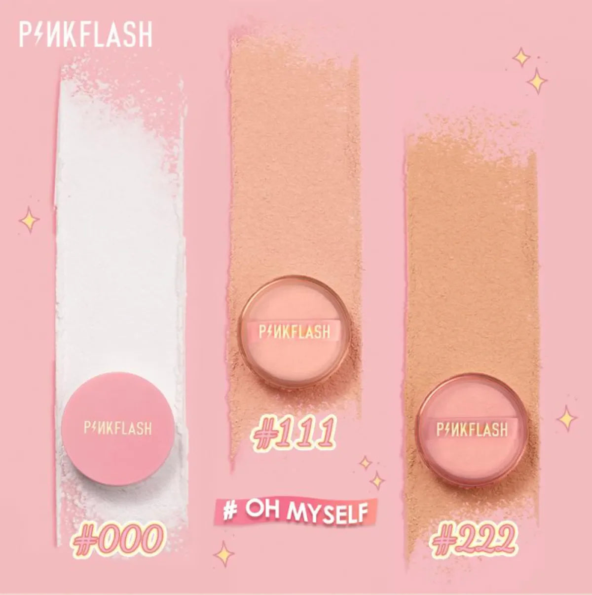 PINKFLASH Oil Control Matte Waterproof Long Lasting Sweat Proof Loose Powder
