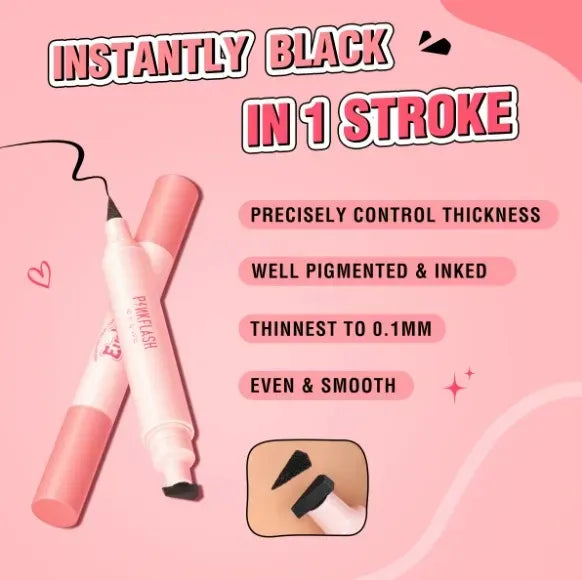 PINKFLASH Stamp Eyeliner – Waterproof Wing Stamp & Liquid Pen