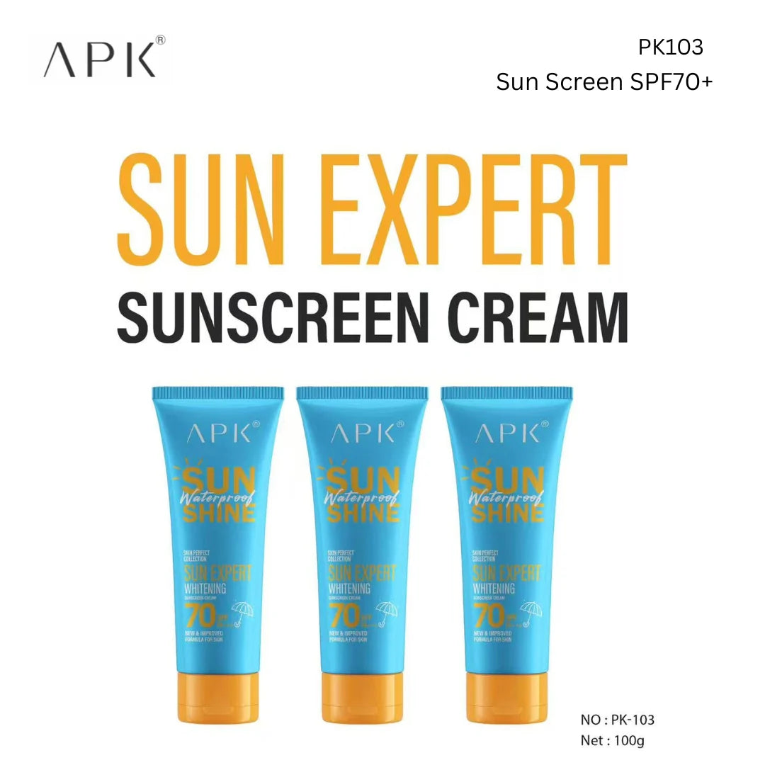 APK Whitening Sunscreen Cream SPF 70+++ - 100g