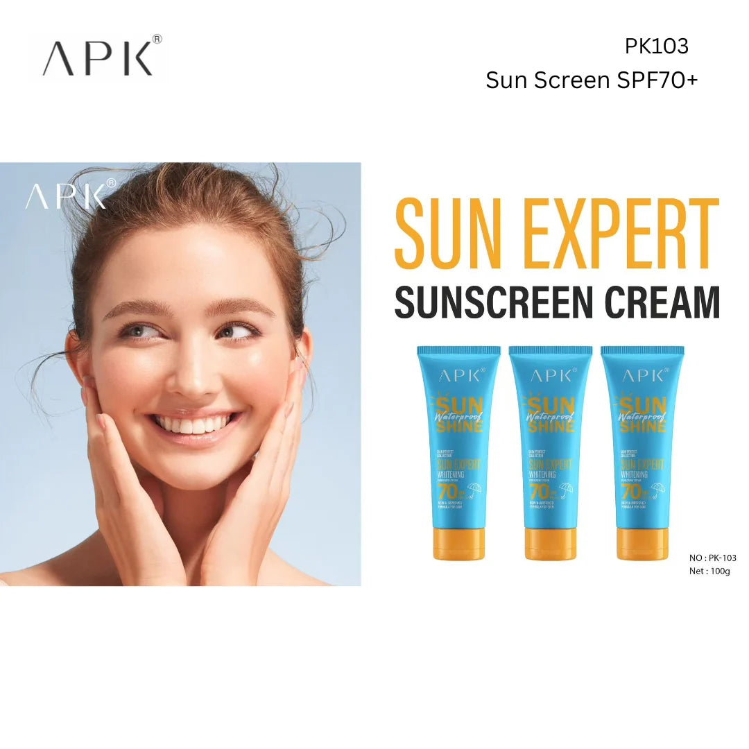 APK Whitening Sunscreen Cream SPF 70+++ - 100g