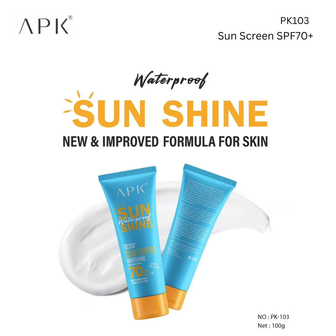 APK Whitening Sunscreen Cream SPF 70+++ - 100g