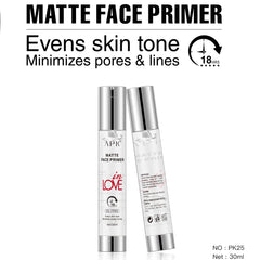 APK Matte Face Primer – Long-Lasting Oil-Free Makeup Base - 30ml