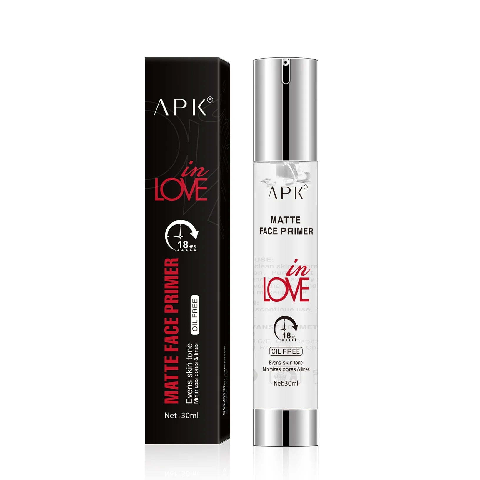APK Matte Face Primer – Long-Lasting Oil-Free Makeup Base - 30ml