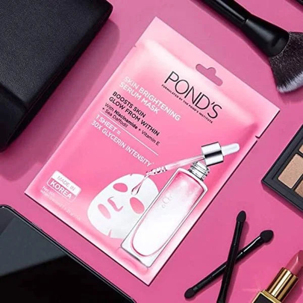 Pond’s Skin Brightening Serum Mask With Vitamin E & Niacinamide - 21g
