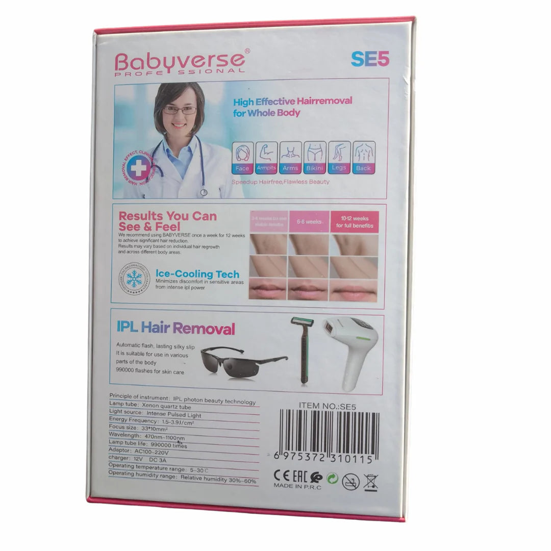 Babyverse SE5 IPL Hair Removal Device