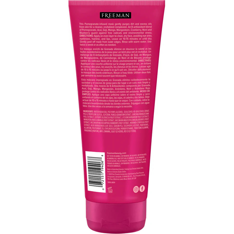 Freeman Revitalizing Pomegranate Peel-Off Gel Mask 75ml