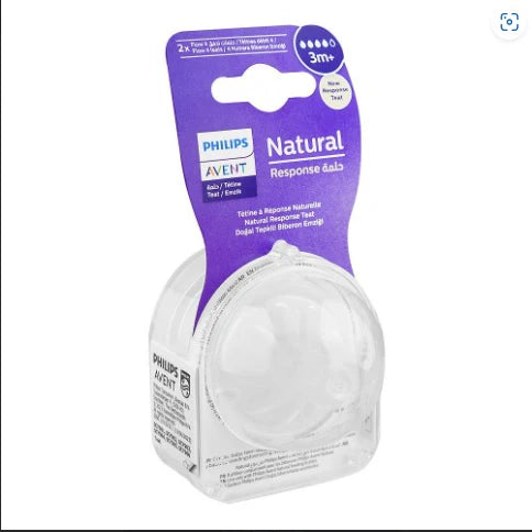 Philips Avent Natural Response 3m+ Nipple Pack of 2