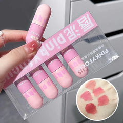 Pinky Focus Set of 5 Colors Matte Capsule Shaped Lipstick