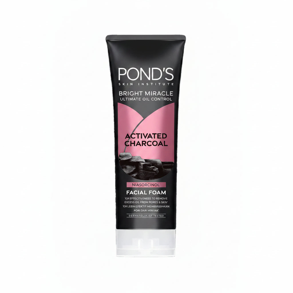 Ponds Bright Miracle Activated Charcoal Facial Foam - 50g