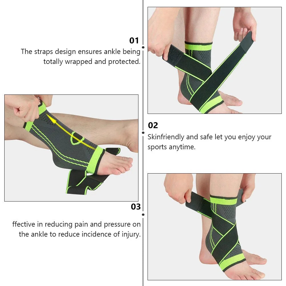 Adjustable compression ankle support brace - 1 Pcs
