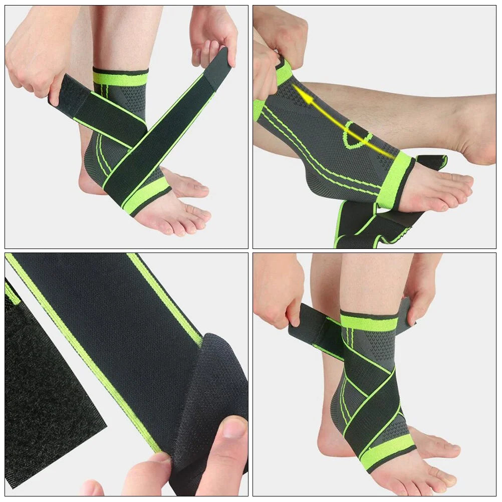 Adjustable compression ankle support brace - 1 Pcs