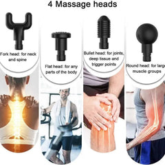 Professional Deep Tissue Massage Gun – 4 Heads