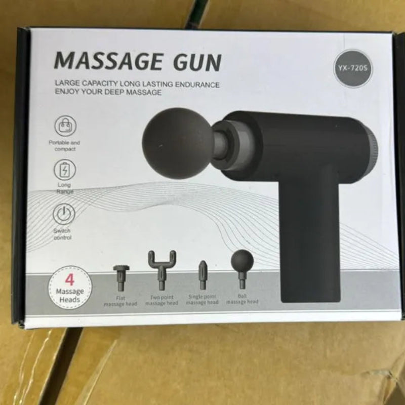 Professional Deep Tissue Massage Gun – 4 Heads