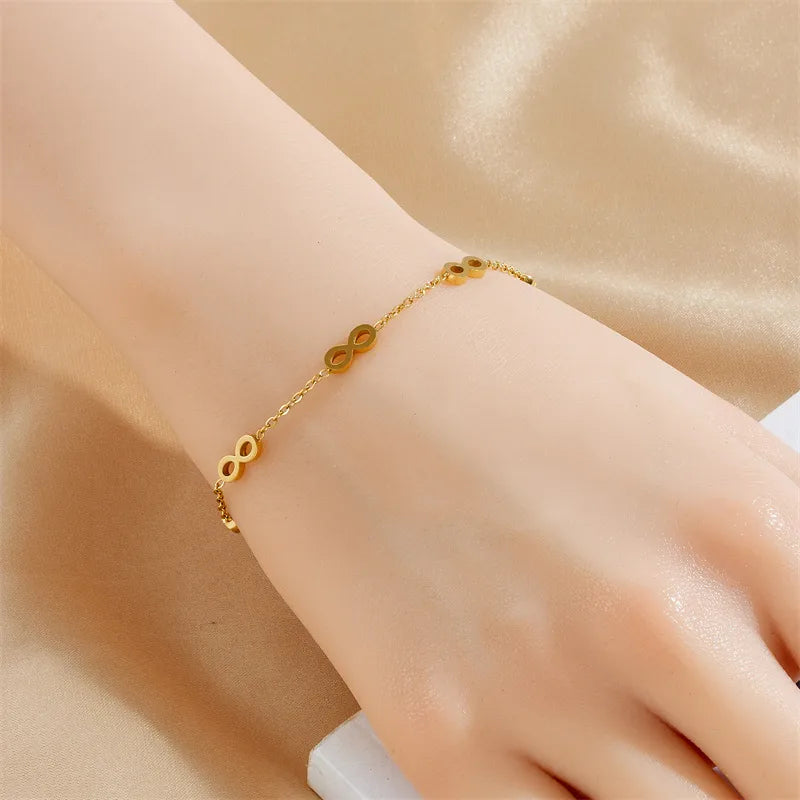 Stainless Steel Eternity Bracelet For Women - Each