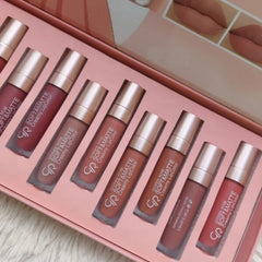 Qoiden Rose QR Soft And Matte Lipgloss - 12 Pcs
