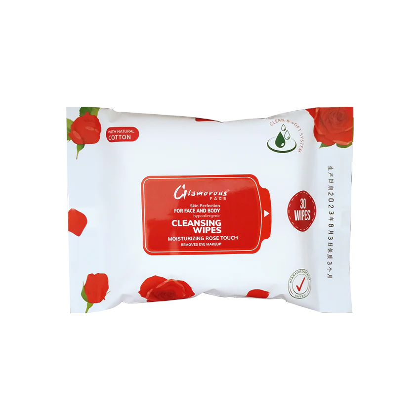 Glamorous Face Cleansing Makeup Remover Wipes 30 Pieces