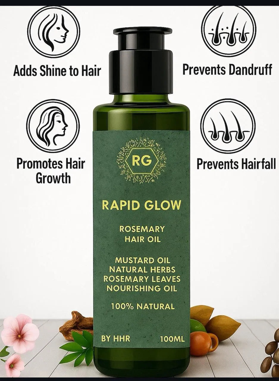 Rapid Glow Rosemary Hair Oil - 100ml