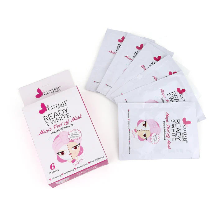 Cutish Ready 2 White Magic Peel off Mask 6 Pcs
