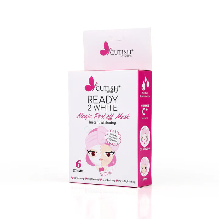 Cutish Ready 2 White Magic Peel off Mask 6 Pcs