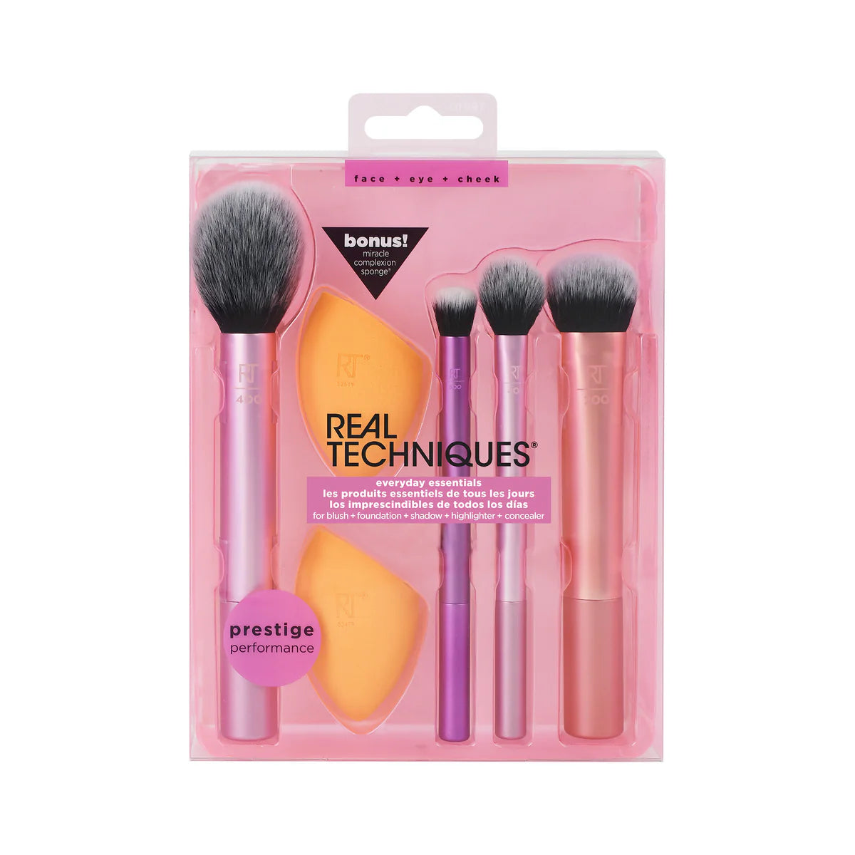 Real Techniques 6 Piece Everyday Essentials Makeup Brush Set