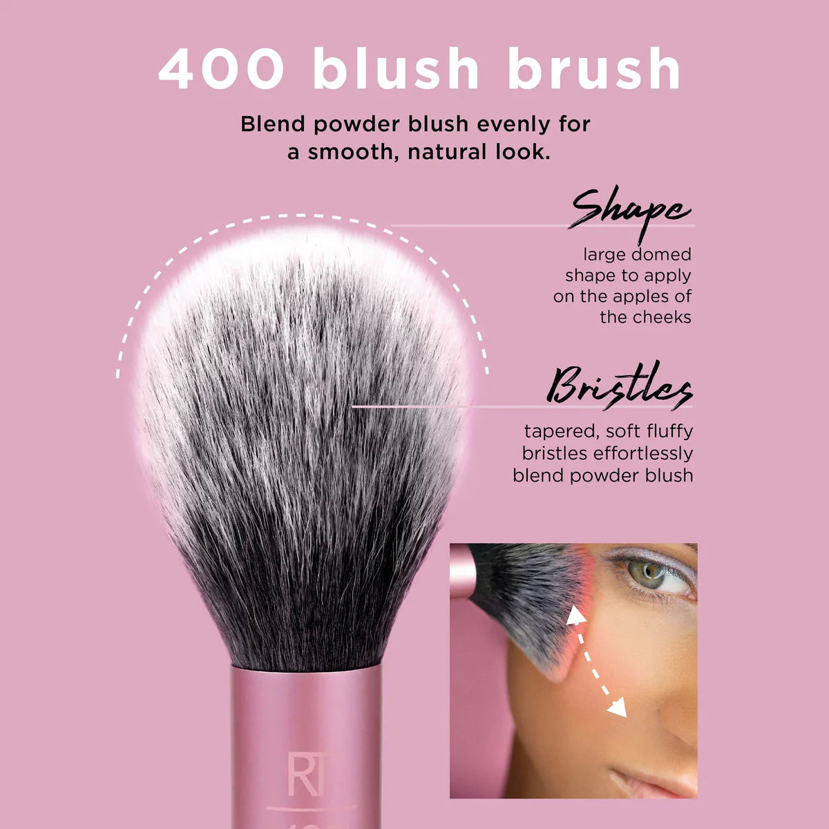 Real Techniques Ultra Plush Blush Cheek Makeup Brush