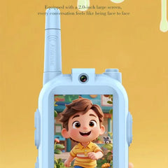 Rechargeable Walkie Talkies with Screen Display and Voice Changer - 2 Pcs