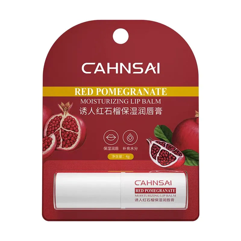 CAHNSAI Red Pomegranate Moisturizing Lip Balm - 4g