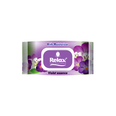 Relax Violet Essence Facial Wipes 72s
