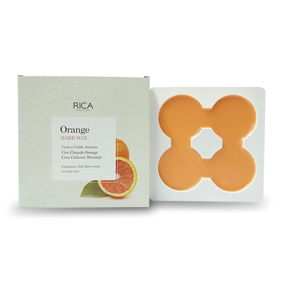 Rica - Orange Hard Wax Double Tray 1000 gm