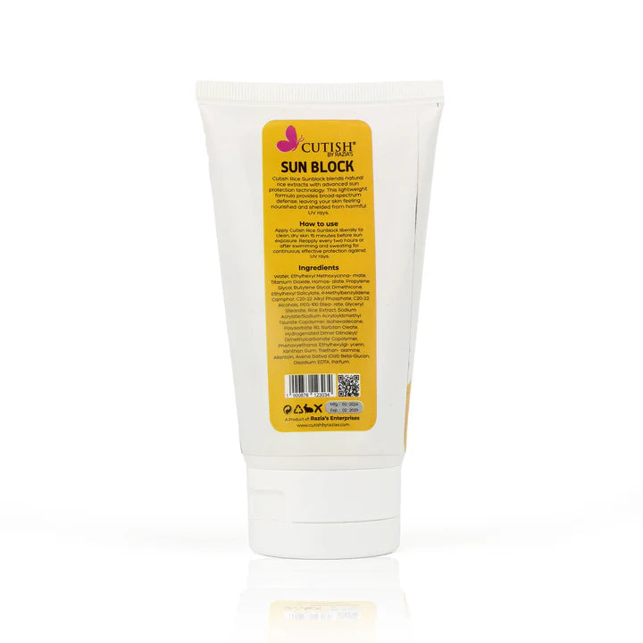 Cutish Rice Sunblock 120ml