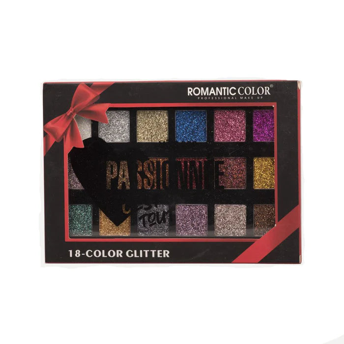 Romantic Color 18 colors Glitter Palette