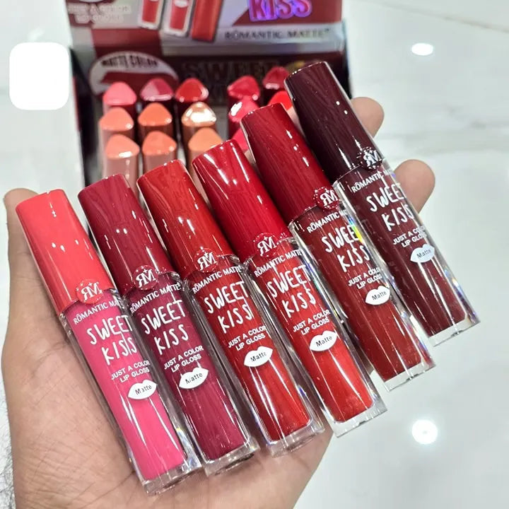 Romantic Matte Sweetkiss Red Lipgloss