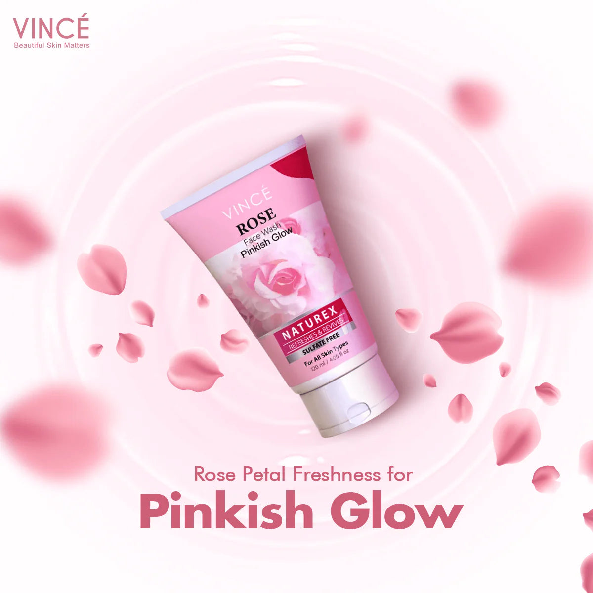 Vince Rose Face Wash - 120ml