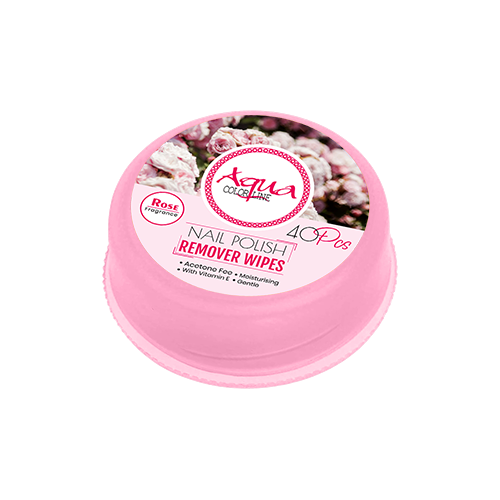 Aqua Color Line Nail polish Remover Pad 40 Pieces