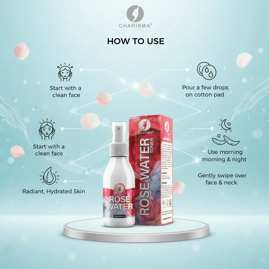 Charisma Cosmetics  Rose Water Toner - 120ml