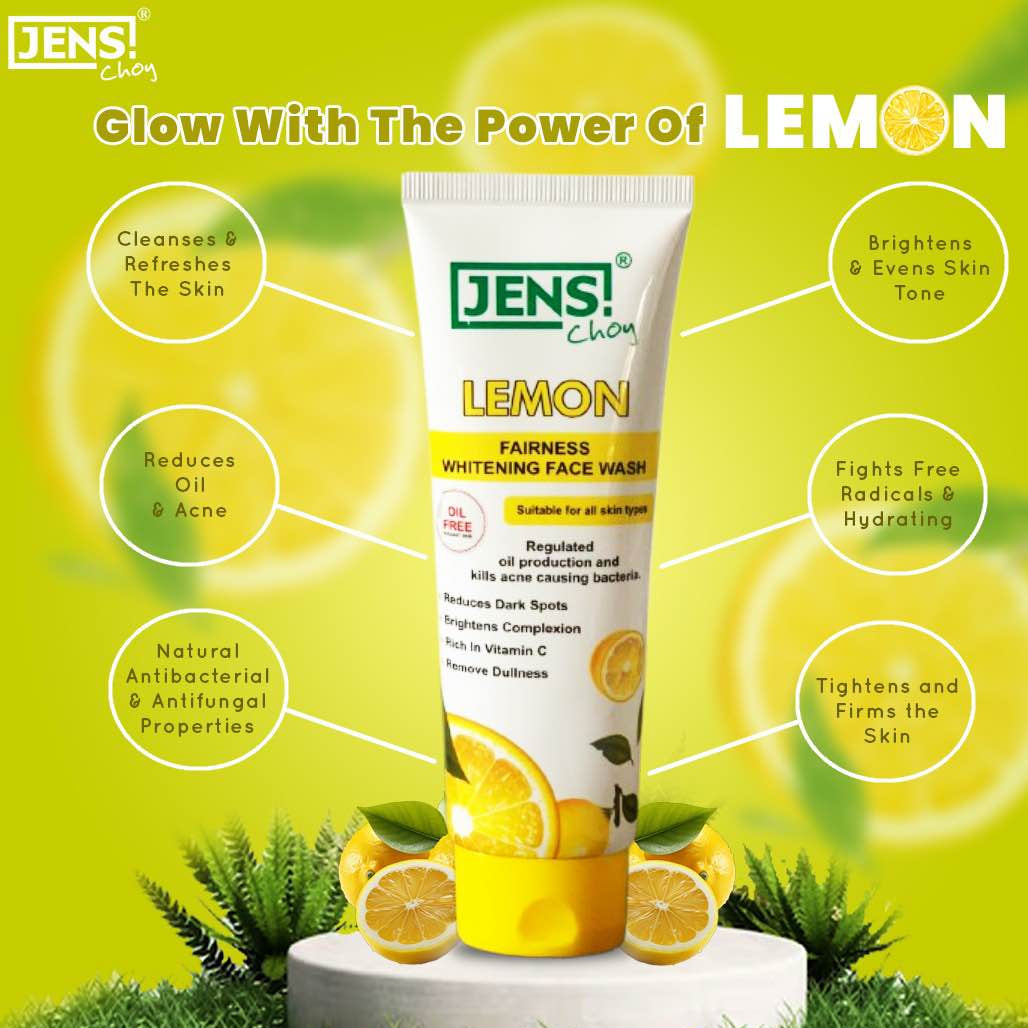 Jens Choy Lemon Fairness Whitening Face Wash