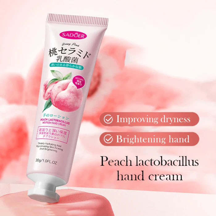 SADOER Organic Fruit Peach Hand Cream - 30gm