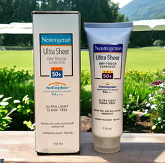 Neutrogena Ultra Sheer Dry-Touch Sunblock with SPF 50+.
