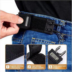 Buckleless Elastic Metal Hook Belts - 2Pcs