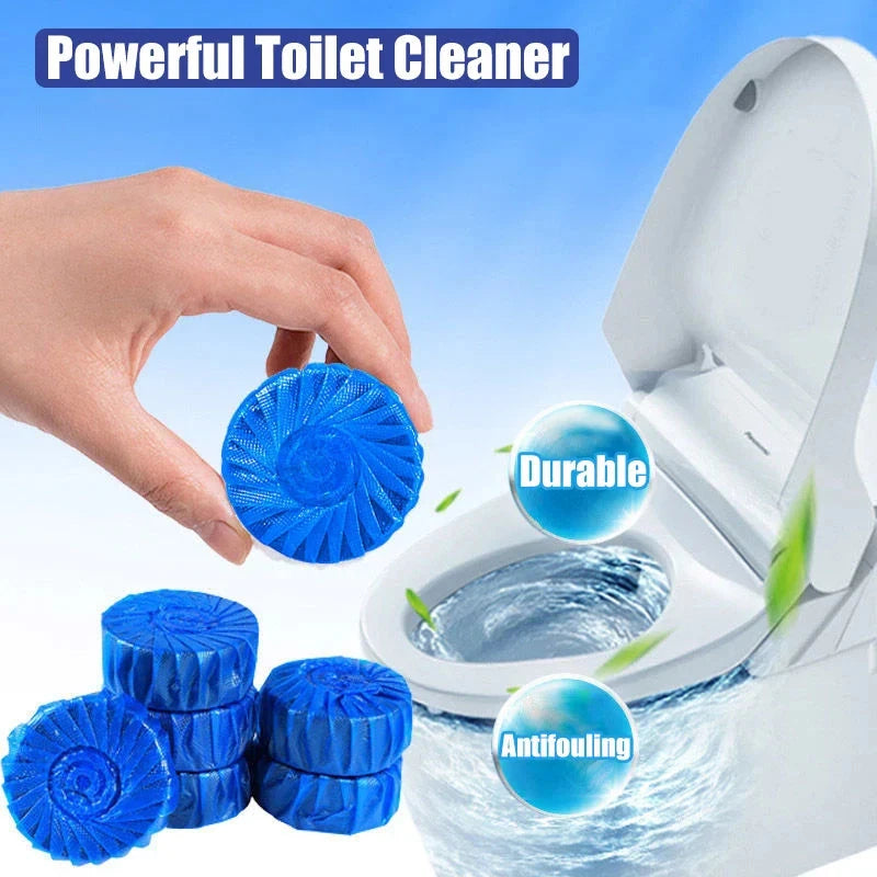 Blue Automatic Toilet Cleaner Stain Remover - 10 Tablets