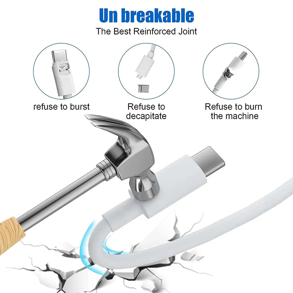 USB-C to USB-C or USB-C to Lightning charging cables