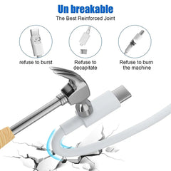 USB-C to USB-C or USB-C to Lightning charging cables