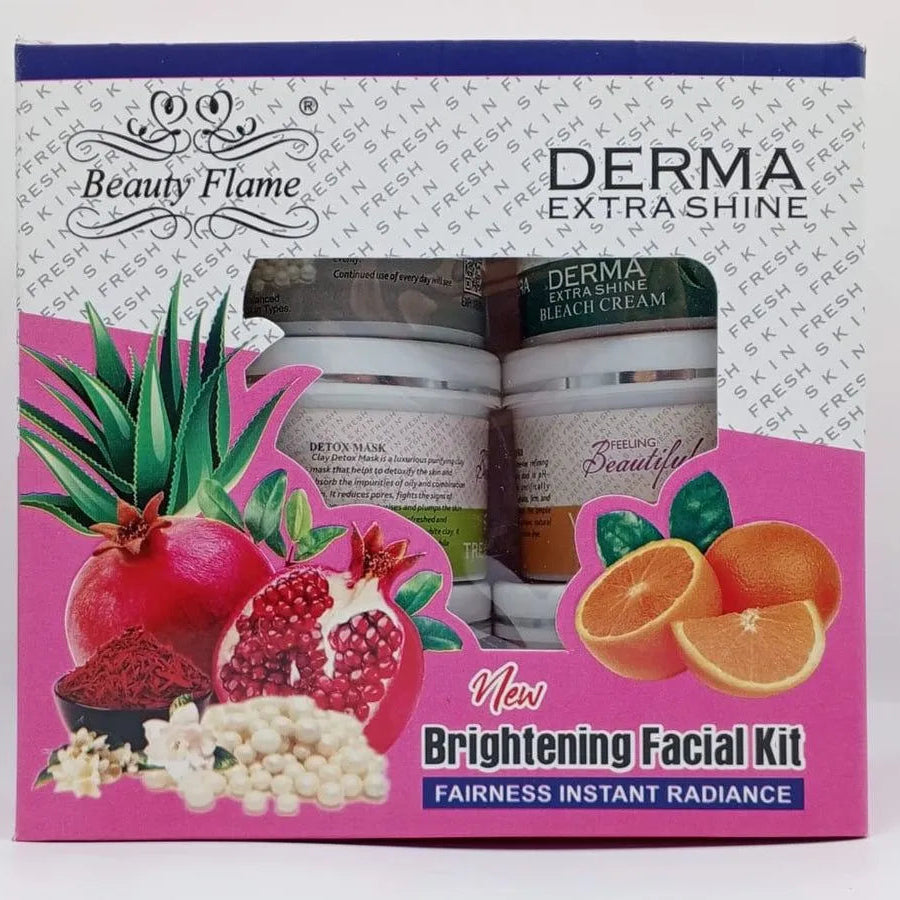 Derma Extra Beauty Flame Shine Brightening Facial Kit – Pack of 6