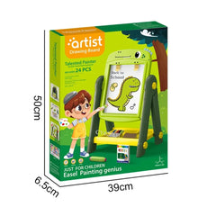 Artist Easel Drawing Board for Kids Dual Sided Magnetic with Painting Accessories