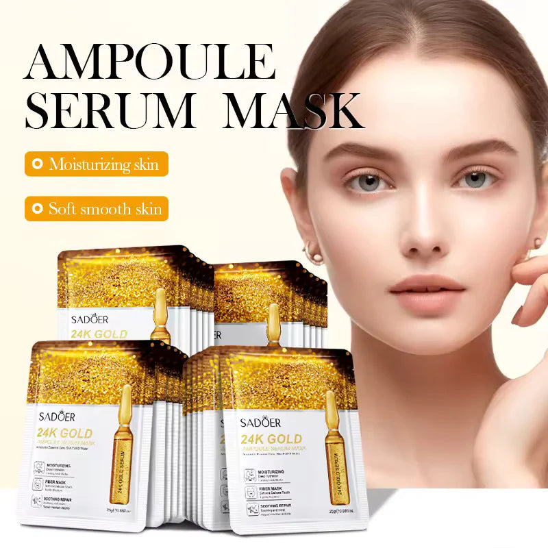 SADOER 24K Gold Ampoule Serum Facial Sheet Mask - 25g