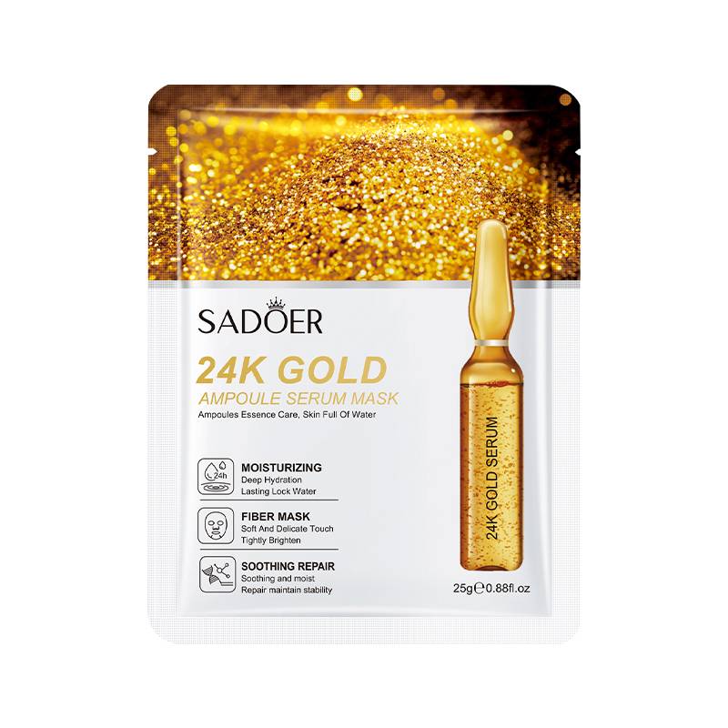 SADOER 24K Gold Ampoule Serum Facial Sheet Mask - 25g