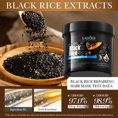 SADOER Black Rice Smooth Repairing Hair Mask - 500g