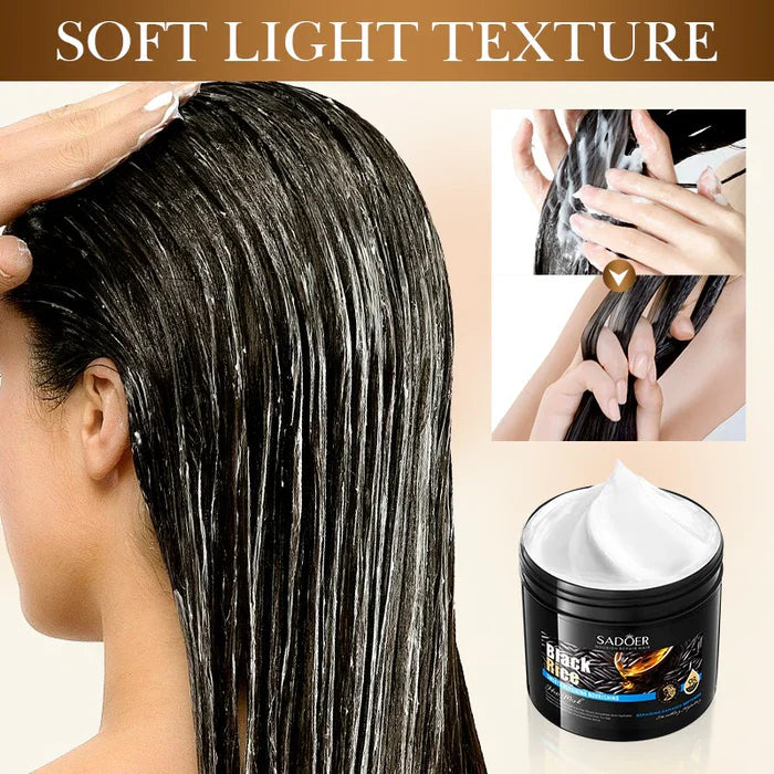 SADOER Black Rice Smooth Repairing Hair Mask - 500g